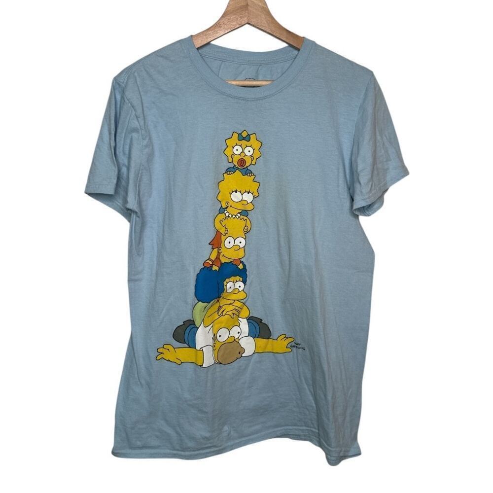 The Simpsons MATT GROENING Blue Short Sleeve Tee Shirt Size M